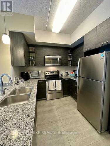 516 - 251 Hemlock Street, Waterloo, ON - Indoor Photo Showing Kitchen With Stainless Steel Kitchen With Double Sink