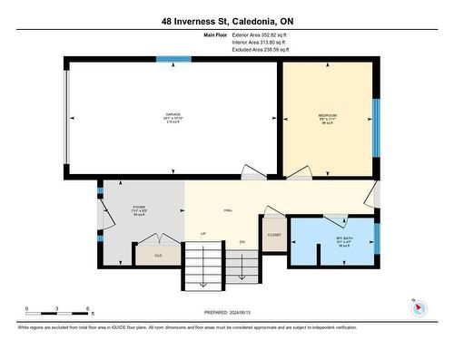 Floor Plan Foyer Level - 48 Inverness Street, Caledonia, ON - Other