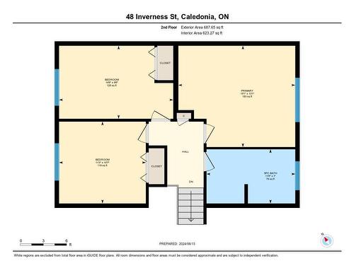 Upper Level Floor Plan - 48 Inverness Street, Caledonia, ON - Other