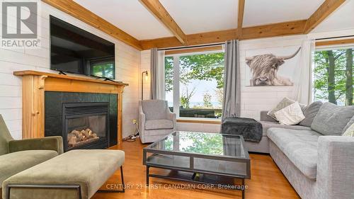 75059 Elmslie Drive, Bluewater (Bayfield), ON - Indoor Photo Showing Living Room With Fireplace