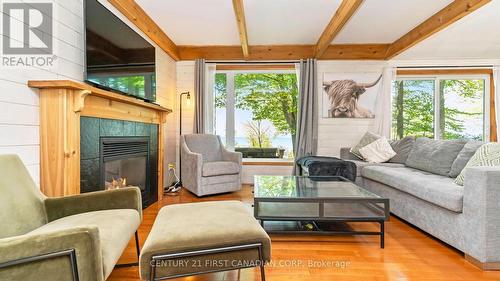 75059 Elmslie Drive, Bluewater (Bayfield), ON - Indoor Photo Showing Living Room With Fireplace