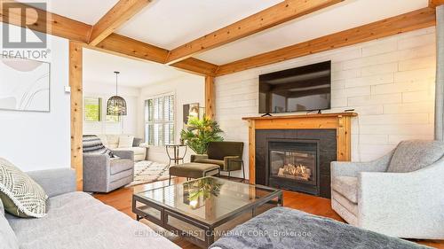 75059 Elmslie Drive, Bluewater (Bayfield), ON - Indoor Photo Showing Living Room With Fireplace