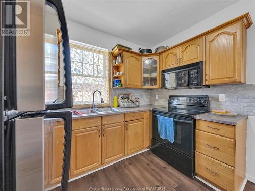 1562 Richmond Street, Windsor, ON - Indoor Photo Showing Kitchen With Double Sink