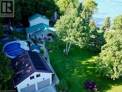 While offering Georgian Bay views, and the property offers plenty of private areas as well. - 