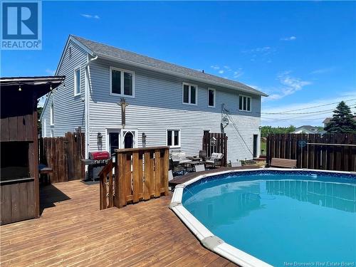 110 Valley Ranch Road, Irishtown, NB - Outdoor With Above Ground Pool With Deck Patio Veranda With Exterior