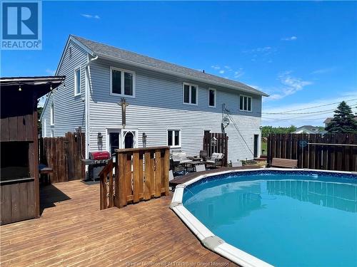 110 Valley Ranch Rd, Irishtown, NB - Outdoor With Above Ground Pool With Deck Patio Veranda With Exterior