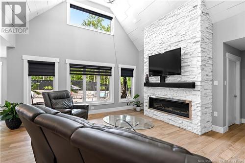 37 Laforge Street, Shediac, NB - Indoor Photo Showing Living Room With Fireplace