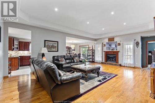 4339 Casgrain Drive, Windsor, ON - Indoor Photo Showing Living Room With Fireplace