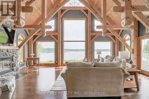 223 Washburn Island Road, Kawartha Lakes, ON - Indoor Photo Showing Living Room With Fireplace