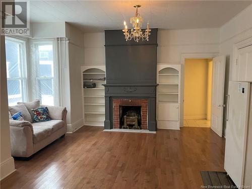 100-102 Alma Street, Moncton, NB - Indoor Photo Showing Living Room With Fireplace