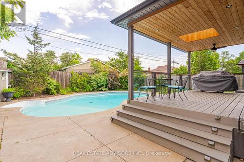 39 Burrows Avenue, Toronto (Islington-City Centre West), ON - Outdoor With In Ground Pool With Deck Patio Veranda With Exterior