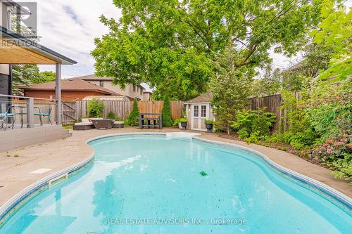 39 Burrows Avenue, Toronto (Islington-City Centre West), ON - Outdoor With In Ground Pool With Deck Patio Veranda With Backyard