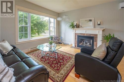 68 Katrina Drive, Fredericton, NB - Indoor Photo Showing Living Room With Fireplace