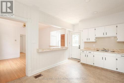 58 Victoria Avenue, Peterborough, ON - Indoor Photo Showing Kitchen With Double Sink