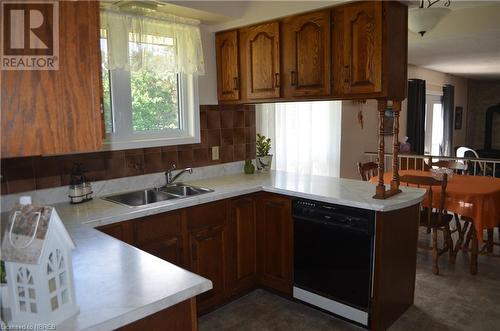 503 Morrison Street W, Trout Creek, ON - Indoor Photo Showing Kitchen With Double Sink