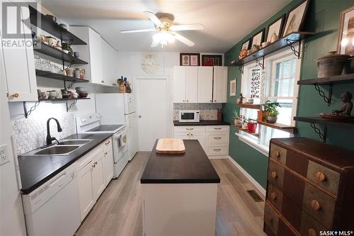 2155 Winnipeg Street, Regina, SK - Indoor Photo Showing Kitchen With Double Sink