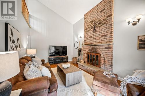 62 George Reynolds Drive, Clarington, ON - Indoor Photo Showing Living Room With Fireplace