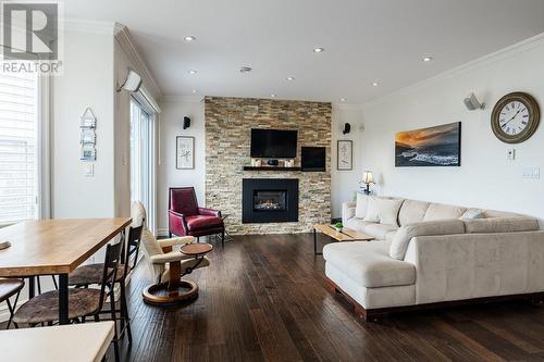 358 Lanark Drive, Paradise, NL - Indoor Photo Showing Living Room With Fireplace