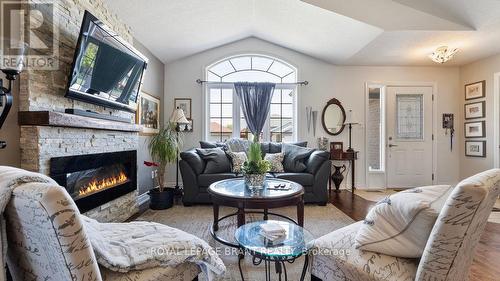 138 Galinee Trail, Norfolk (Port Dover), ON - Indoor Photo Showing Living Room With Fireplace