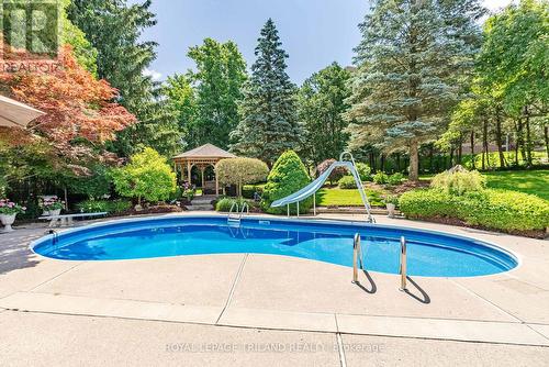 247 Delta Place, London, ON - Outdoor With In Ground Pool With Backyard