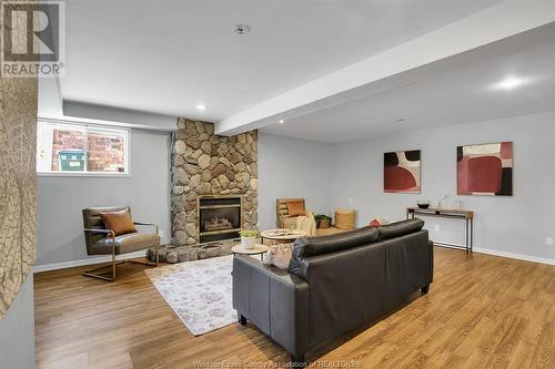 10258 Paulina Court, Windsor, ON - Indoor Photo Showing Living Room With Fireplace