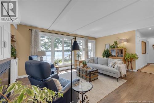 37 Cooks Lane, Oak Bay, NB - Indoor Photo Showing Living Room With Fireplace