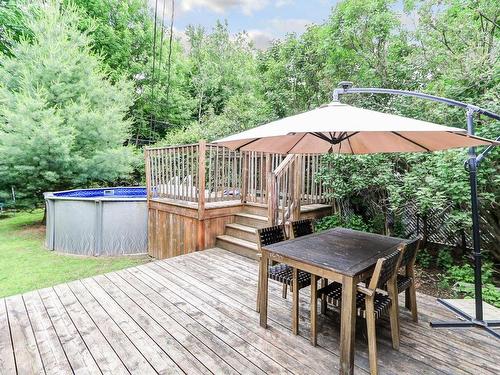 Patio - 1277 Rue Des Faisans, Prévost, QC - Outdoor With Above Ground Pool With Deck Patio Veranda