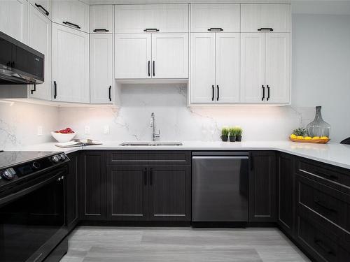 305-4474 Wellington Rd, Nanaimo, BC - Indoor Photo Showing Kitchen With Double Sink With Upgraded Kitchen