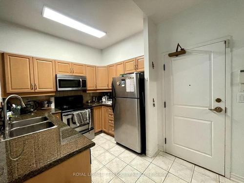 107-4200 Bathurst St, Toronto, ON - Indoor Photo Showing Kitchen With Double Sink