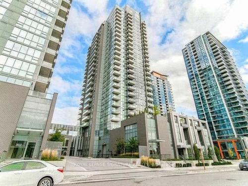 903-5025 Four Springs Ave, Mississauga, ON - Outdoor With Balcony With Facade