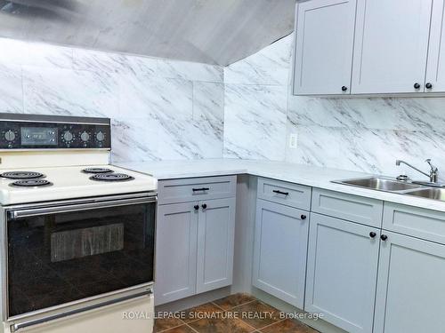 93 Melbourne St W, Kawartha Lakes, ON - Indoor Photo Showing Kitchen With Double Sink