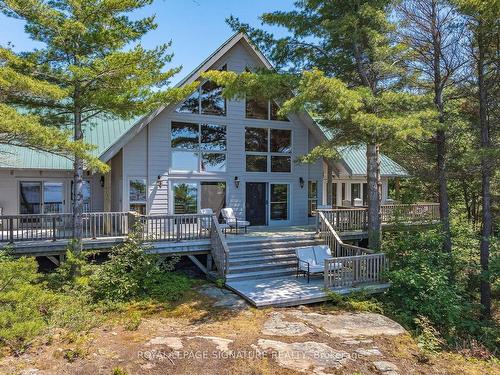 B350 Echo Island, The Archipelago, ON - Outdoor With Deck Patio Veranda With Facade