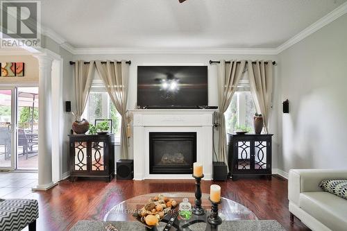 44 Game Creek Crescent, Brampton, ON - Indoor Photo Showing Living Room With Fireplace