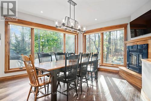 457 St. Johns Side Road, Aurora (Hills Of St Andrew), ON - Indoor Photo Showing Dining Room With Fireplace