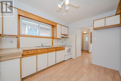 164 East 23Rd Street, Hamilton (Eastmount), ON - Indoor Photo Showing Kitchen With Double Sink