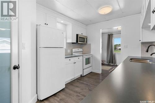 Hill Acreage, Imperial, SK - Indoor Photo Showing Kitchen With Double Sink