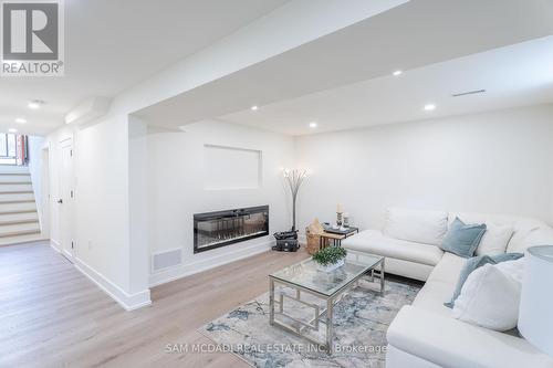 390 Marf Avenue, Mississauga, ON - Indoor Photo Showing Living Room With Fireplace