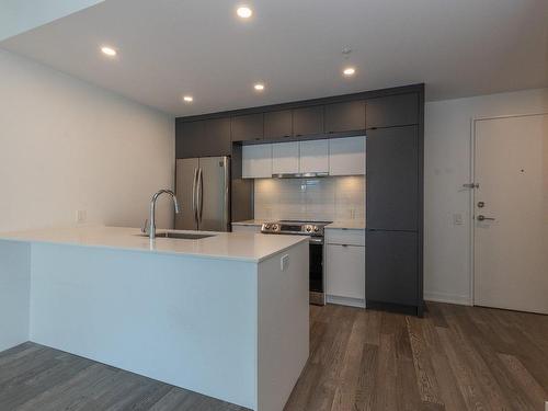 Kitchen - 408-10850 Rue Basile-Routhier, Montréal (Ahuntsic-Cartierville), QC - Indoor Photo Showing Kitchen With Upgraded Kitchen