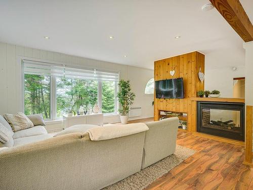 Salon - 1729 Rue Gaston, Val-David, QC - Indoor Photo Showing Living Room With Fireplace