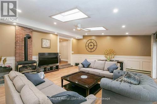 13 Harold Street, Brampton (Downtown Brampton), ON - Indoor Photo Showing Living Room With Fireplace