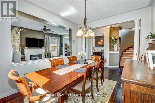 1144 Scollard Drive, Peterborough, ON - Indoor Photo Showing Dining Room With Fireplace