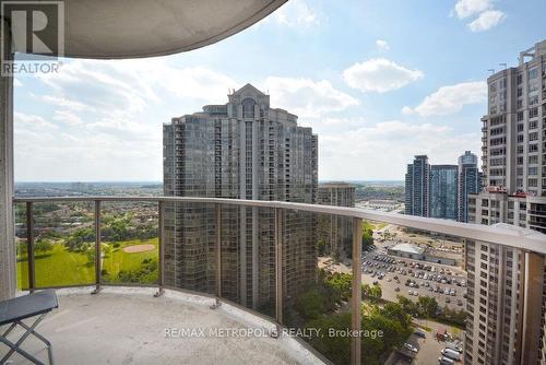 2612 - 25 Kingsbridge Garden Circle, Mississauga, ON - Outdoor With Balcony With View