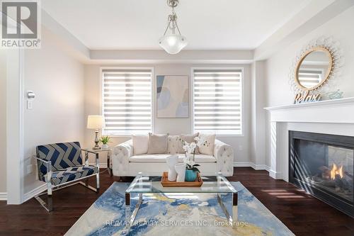 18 Stellar Avenue, Caledon, ON - Indoor Photo Showing Living Room With Fireplace