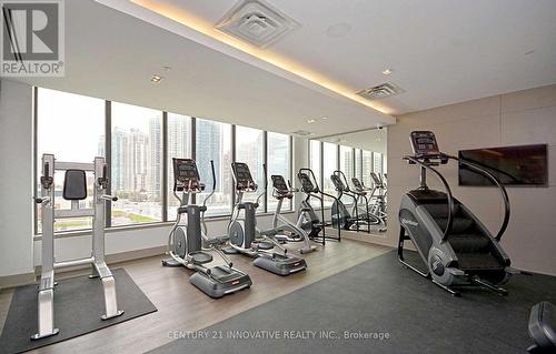 707 - 4011 Brickstone Mews, Mississauga, ON - Indoor Photo Showing Gym Room