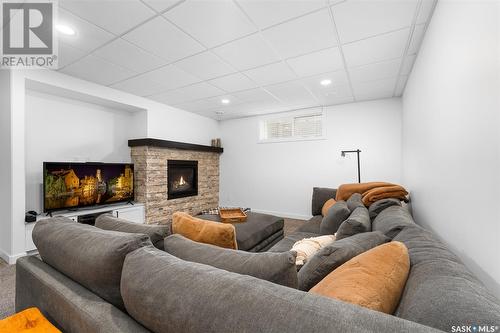 37 Broda Terrace, Moose Jaw, SK - Indoor With Fireplace