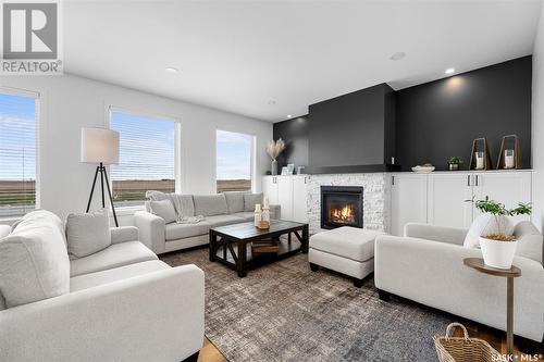 37 Broda Terrace, Moose Jaw, SK - Indoor Photo Showing Living Room With Fireplace