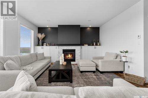 37 Broda Terrace, Moose Jaw, SK - Indoor Photo Showing Living Room With Fireplace