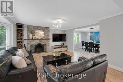 16627 Mount Wolfe Road, Caledon, ON - Indoor Photo Showing Living Room With Fireplace