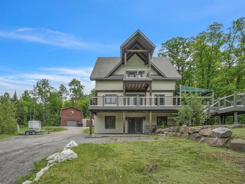 Frontage - 135 Ch. Blackburn, Val-Des-Monts, QC - Outdoor With Deck Patio Veranda