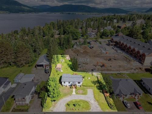 Aerial photo - 294 Rue Bellevue, Saint-Donat, QC - Outdoor With Body Of Water With View